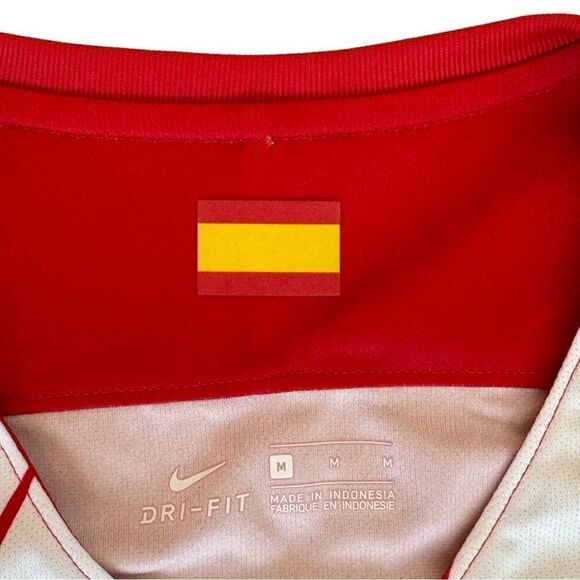 Vintage 2017-2018 Atletico Madrid Home Player Issue SS Nike Ladies Shirt Med NWT - Picture 7 of 11